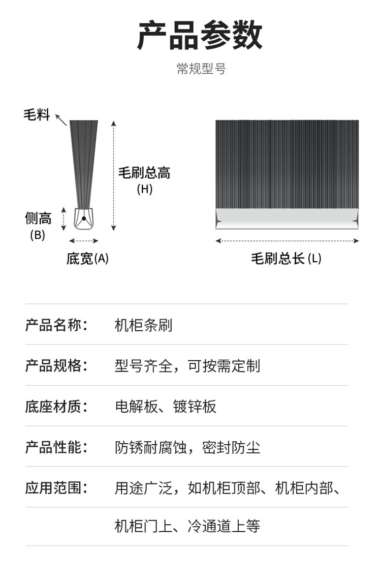 機(jī)柜密封毛刷詳情圖09